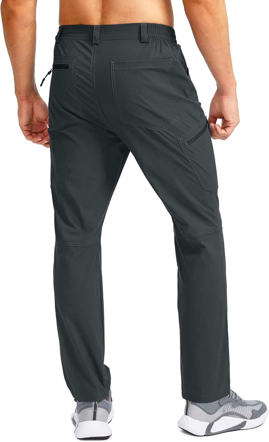 Men'S Lightweight Hiking Pants with 7 Pockets Quick Dry Water Resistant Fishing Travel Pants